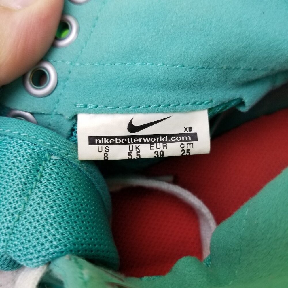 ✅Nike Blazer Mid Mesh Comfort Sneakers Womens Sz 8 Green Lace up Athletic Shoes - Picture 4 of 11